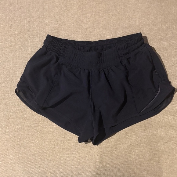 Lululemon Navy Hotty Hot Shorts - Picture 1 of 3